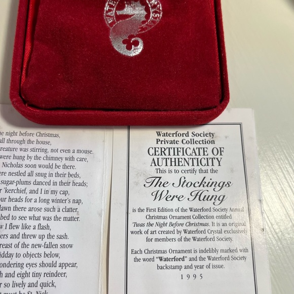 🎄1995 Waterford Society Annual Ornament.  ‘Twas the Night Before Christmas. - Picture 9 of 12